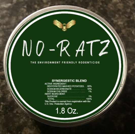 No-Ratz rodenticide unlike other products such as Rat-X does not contain gluten and unlike toxic rodenticides like D-CON is made from all natural food ingredients